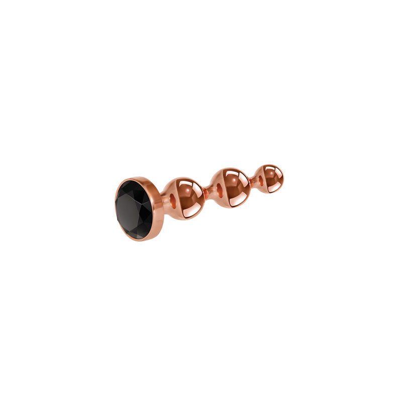 Gender X GOLD DIGGER Small Butt Plug with Black Gem Base