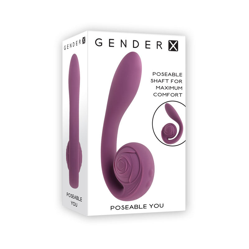 Gender X POSEABLE YOU Flexible Dual Purpose Vibe - Purple