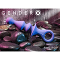 Gender X RING POP - Dark  15.2 cm USB Rechargeable Vibrating Anal Plug