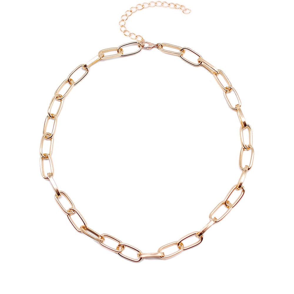 Necklace Miami Cuban chunky link. Gold or Silver