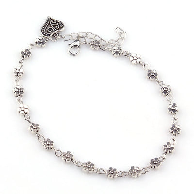 Anklet women's silver bead ankle bracelet by GussyLife.
