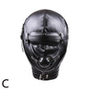 PU Leather Hood for BDSM Style C