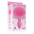 The 9's Cottontails Ribbed Butt Plug with Bunny Tail PINK