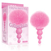 The 9's Cottontails Beaded Butt Plug with Bunny Tail PINK