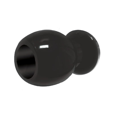The 9's Port Hole Hollow Butt Plug - Large Black