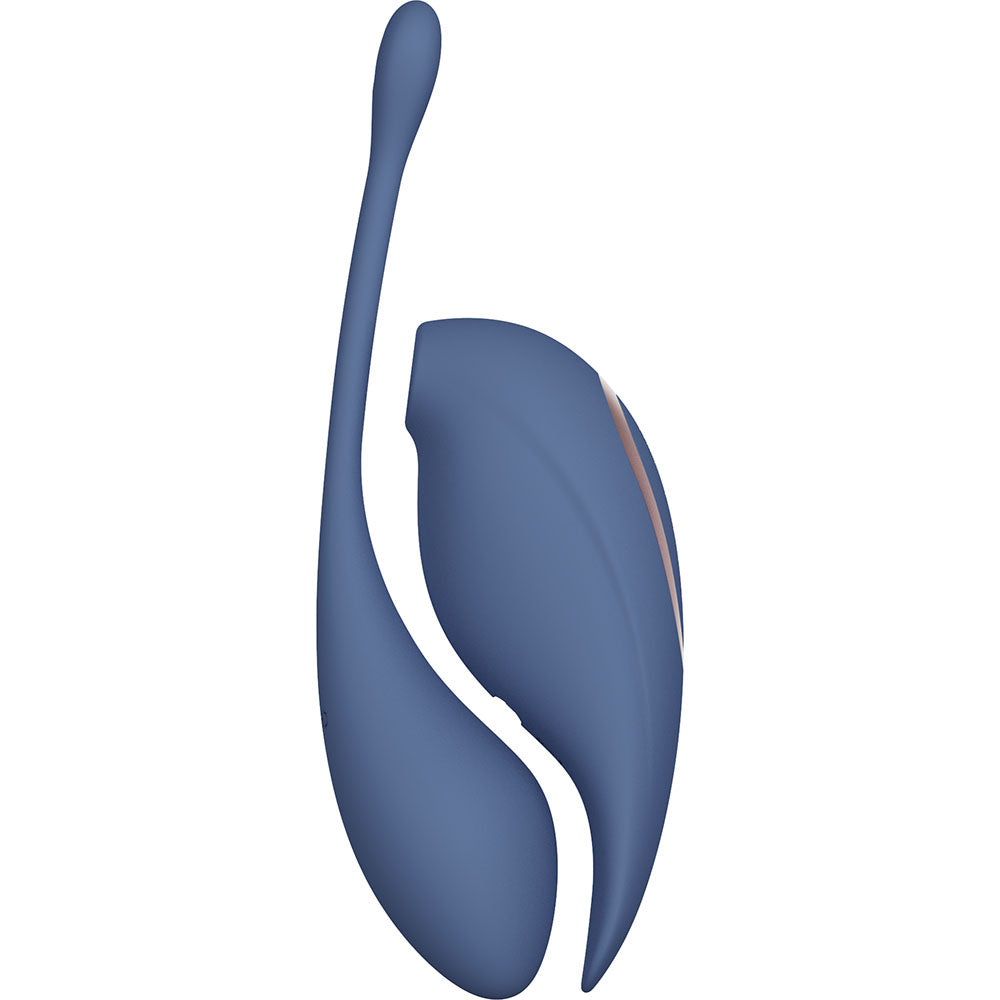 Twitch 2 Clit Stimulator and Vibrating Egg -  Blue