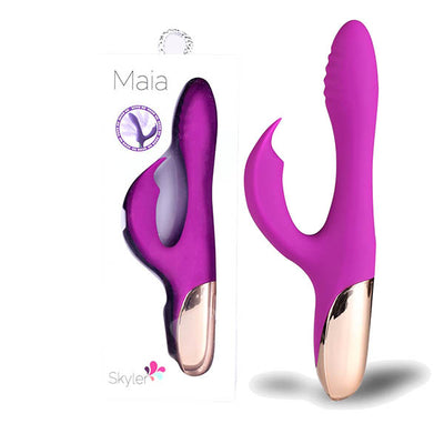 Maia Skyler -  21.6 cm USB Rechargeable Bendable Rabbit Vibrator
