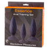 Seven Creations Essence Training Set - Black Butt Plugs - Set of 3 Sizes