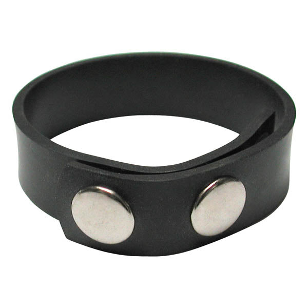 KinkLab 3 Snap Cock Ring -  Rubber Adjustable Cock Ring