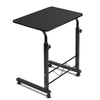 Rolling adjustable height attendance table - Black