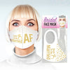 Bridal Face Mask - Soon To Be Married AF -  Novelty Mask