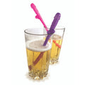 Super Fun Penis Party Straws - Pink/Purple Dicky Straws - Set of 8