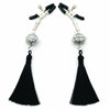Sexy AF - Clamp Couture Tassle Nipple Clamps Black