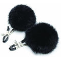 Sexy AF - Clamp Couture Puff Ball Nipple Clamps Black