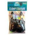 Sexy AF - Clamp Couture Puff Ball Nipple Clamps Black