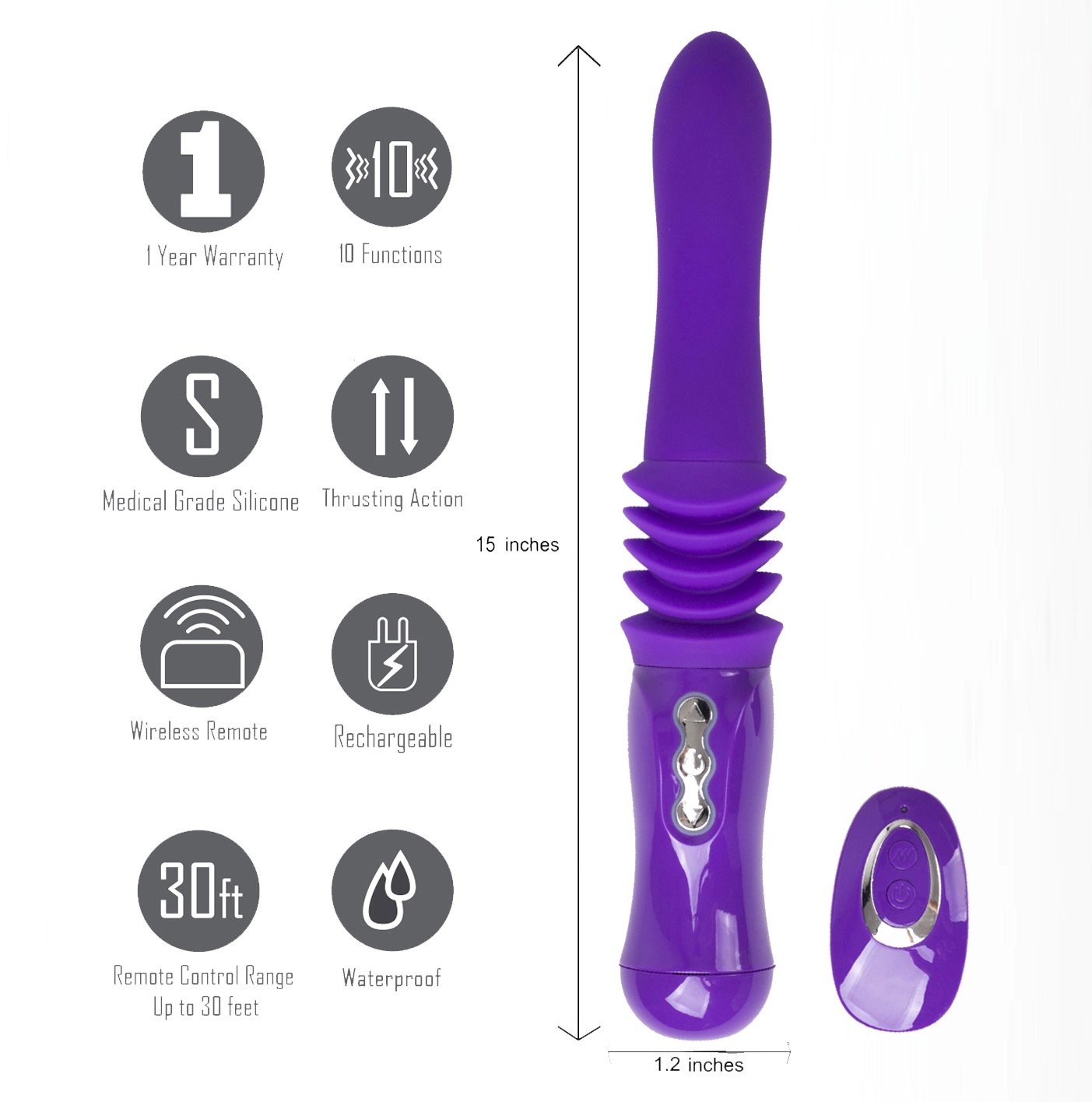Maia Monroe Thrusting Positionable Vibrator