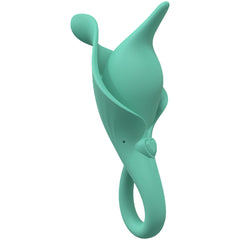 LoveLine Lily 10 Speed Flicking Finger Sleeve Silicone Vibrator - Green