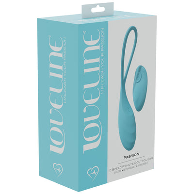 LOVELINE Passion 10 Speed Remote Control Wearable Vibrating Egg - Blue