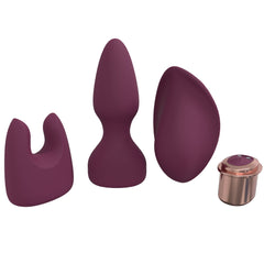 Loveline ULTIMATE Kit interchangeable Bullet Vibe Set - Burgundy