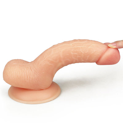 The Ultra Soft Dude 18cm cock with balls