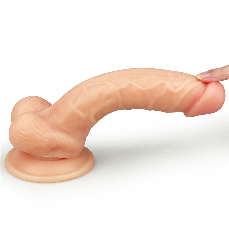 The Ultra Soft Dude 20cm Realistic Skin Vaginal Dildo