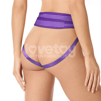 Ingen Easy Strap-On Harness - Purple with Studs