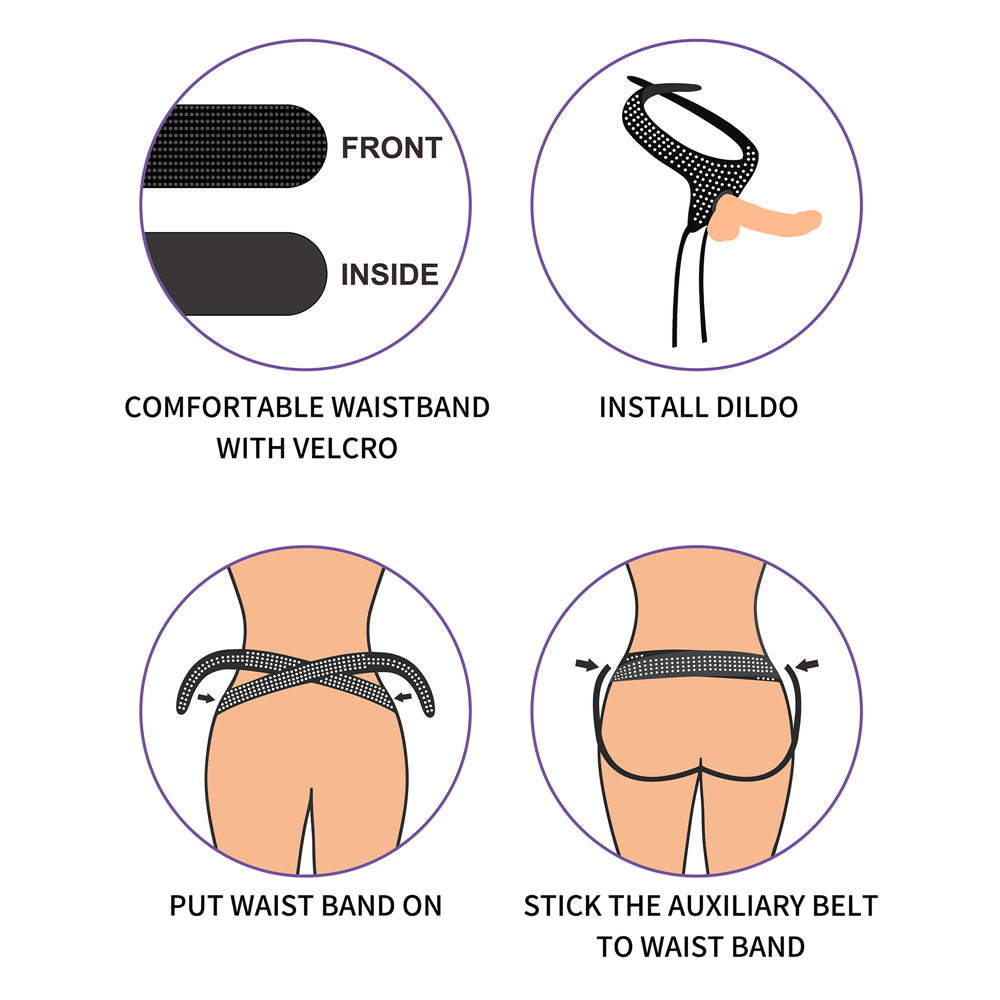 Ingen Easy Strap-On Harness with Studs