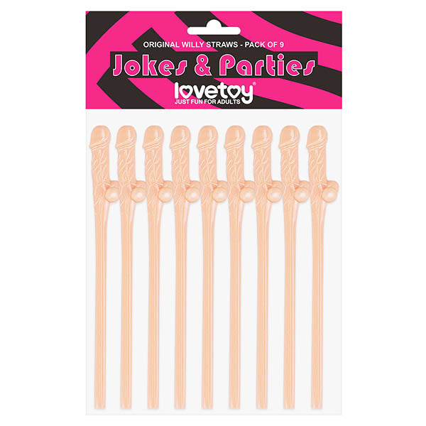 Jokes & Parties Original Willy Straws - Flesh