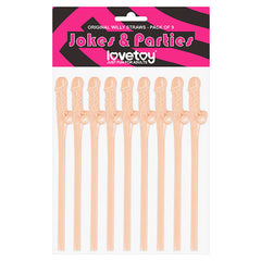 Jokes & Parties Original Willy Straws - Flesh