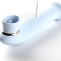 Maia Destiny - USB Rechargeable Suction Fluttering Tongue Vibrator Wand BLUE