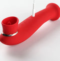 Maia Destiny - USB Rechargeable Suction Fluttering Tongue Vibrator Wand RED