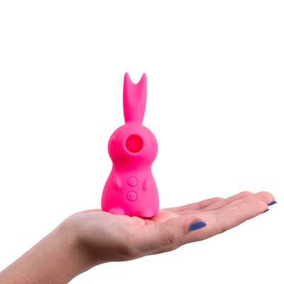 Maia HUNNI Mini Rabbit Vibe with Clit Sucker - Pink