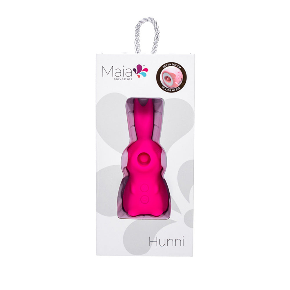 Maia HUNNI Mini Rabbit Vibe with Clit Sucker - Pink