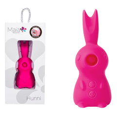 Maia HUNNI Mini Rabbit Vibe with Clit Sucker - Pink