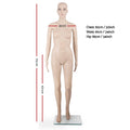 Full Body Female Mannequin 175cm Tall - Skin Coloured
