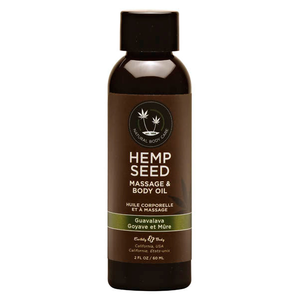 Hemp Seed Massage & Body Oil Guavalava - Guava & Blackberry 60ml