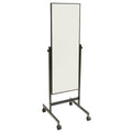 Mirror on wheels with adjustable angle Black frame