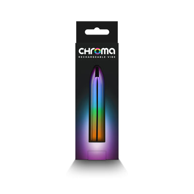 Chroma Medium size Metallic Rainbow 9 cm USB Rechargeable Mini Vibrator