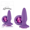 Glams Super Soft Silicone Plug with Gem Insert - Purple