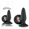Glams -  10.4 cm (4'') Butt Plug with Rainbow Sparkling Gem