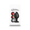 Glams Xchange Round Base Butt Plug with interchangeable Gem Inserts - Medium