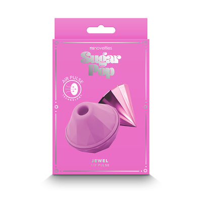 Sugar Pop Jewel USB Rechargeable Air Pulse clit sucking stimulator - Pink