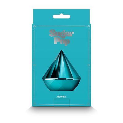 Sugar Pop Jewel USB Rechargeable Air Pulse clit sucking stimulator - Teal