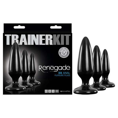 Renegade Pleasure Plug Trainer Kit -  Butt Plugs - Set of 3 Sizes