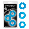 Renegade Chubbies Cock Rings - Set of 3 Blue