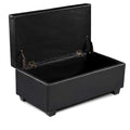 Artiss Ottoman Storage Box - Black SMALL 80cm long