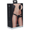 OUCH! Silicone RIBBED Strap-On - 15cm Black