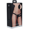 OUCH! VIBRATING Silicone PENIS Strap-On - 15cm Black