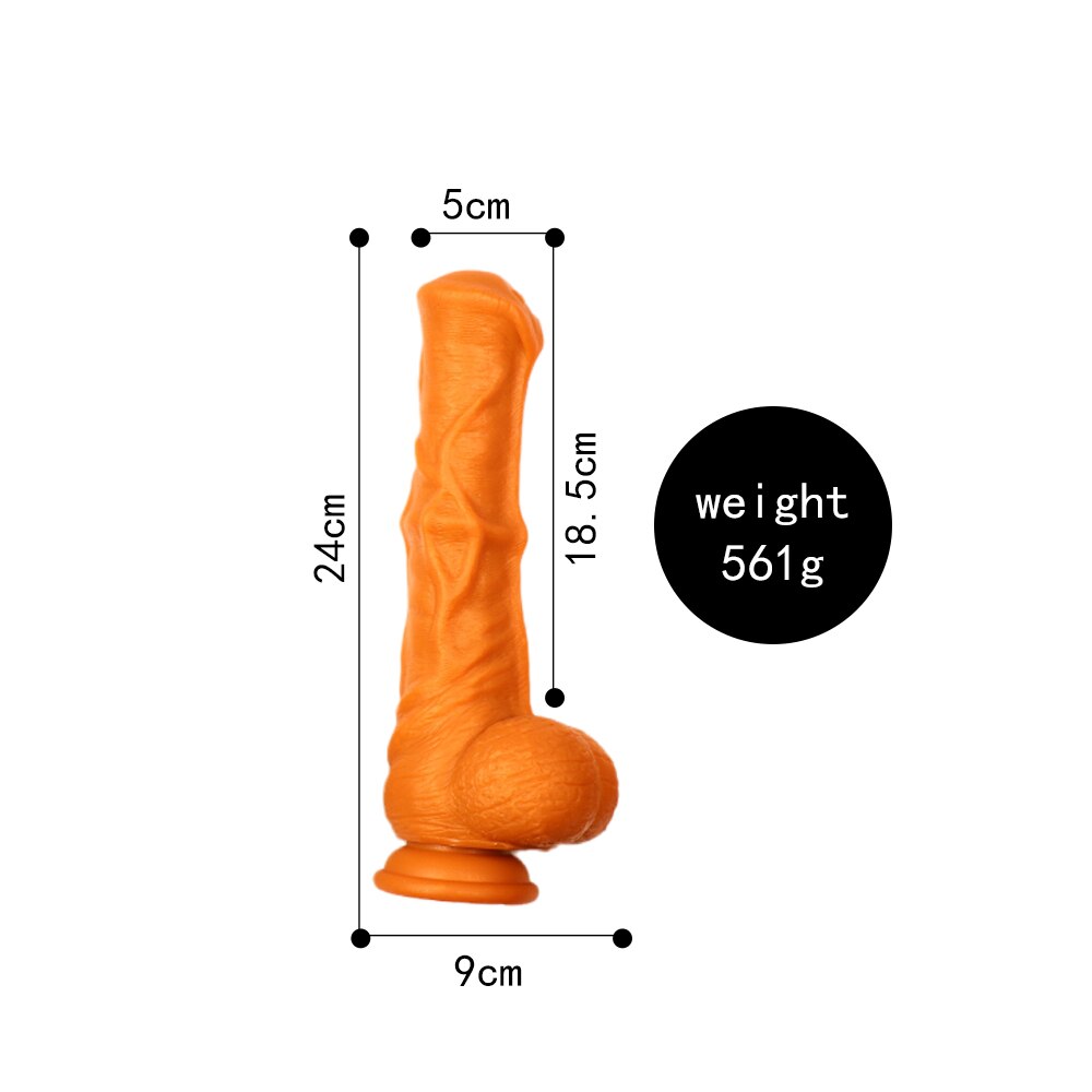 Huge horse dildo 37cm with suction cup in 4 big sizes