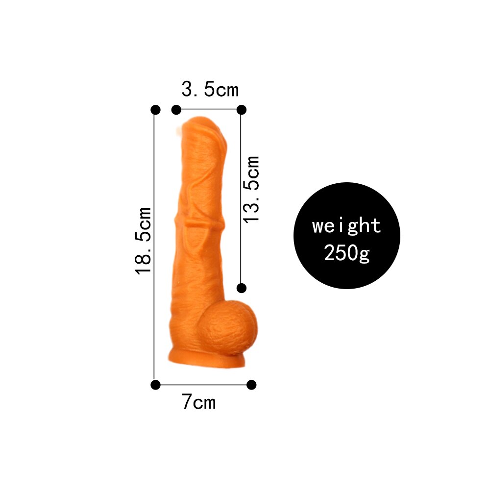 Massive 37cm Flexible Horse Cock Dildo - 4 sizes S to XL